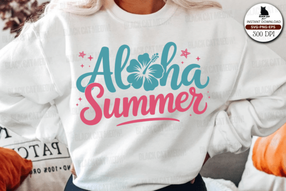 Aloha Summer Svg, Graphics & Crafts