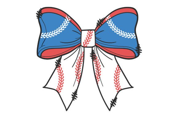 Baseball Coquette Bow SVG Sublimation Graphics