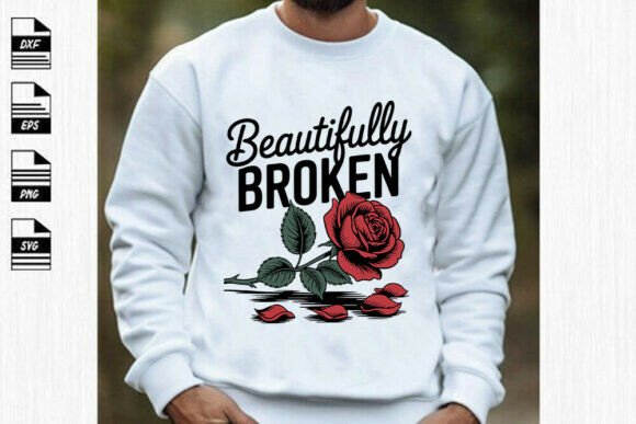 Beautifully Broken Svg Design for Crafts and Graphics
