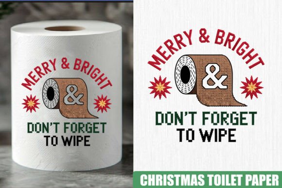 Christmas Toilet Paper Svg File: Graphics and Crafts for Seasonal Design
