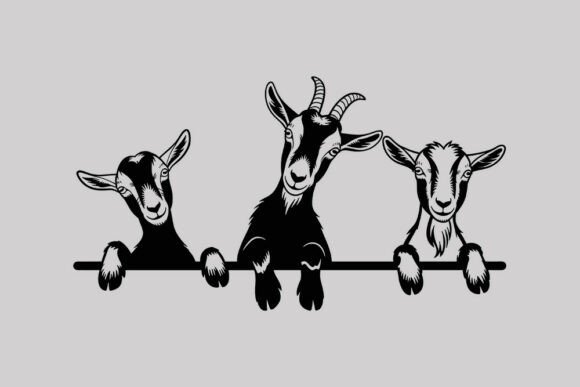 Curious Funny Goat Svg - Graphics and Crafts