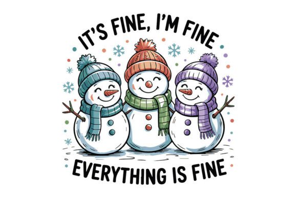 Cute Snowman Winter SVG Design for Graphics and Crafts