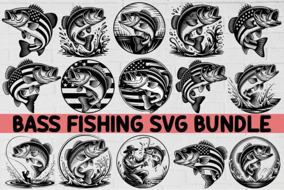 Fishing Svg Bundle.25 Designs Fisherman