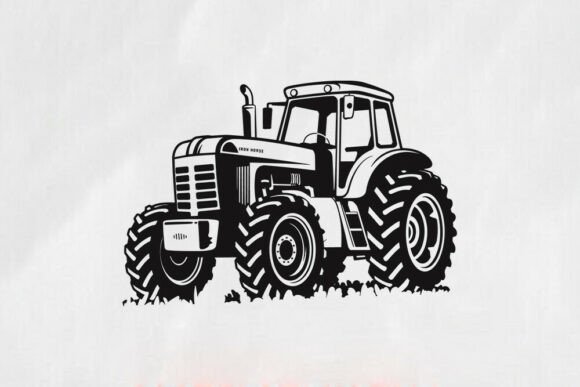 Giant Tractor SVG for Crafts and Graphics