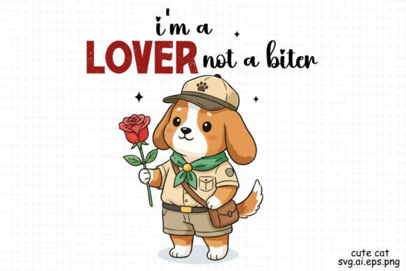 I'm a Lover Not a Biter Graphics & Crafts
