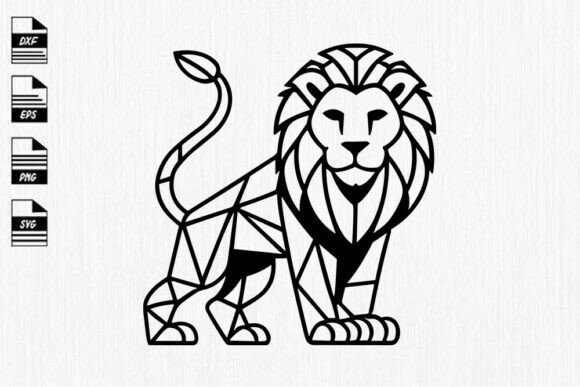 Majestic Lion Svg: Graphics and Crafts