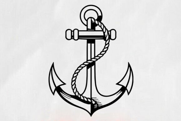 Nautical Anchor Ship Wheel SVG for Graphics and Crafts