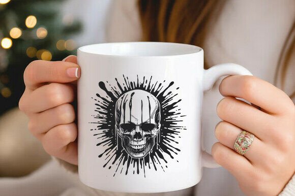 Punisher Skull Svg File: Graphics and Crafts Fusion