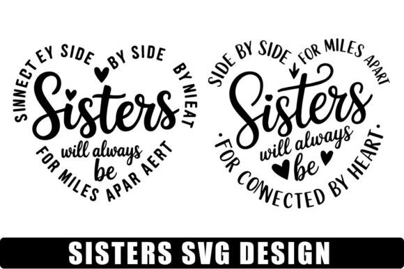 Sisters SVG for Crafts and Graphics
