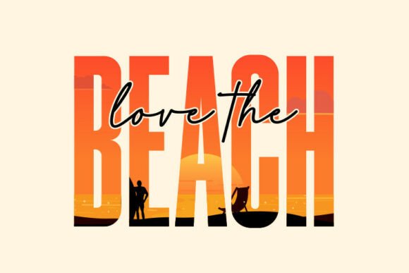 Summer SVG, Love the Beach Graphics