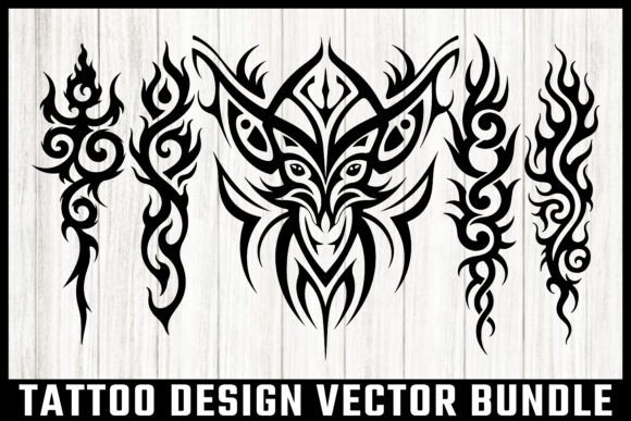 Traditional Tattoo Design Vector Bundle
