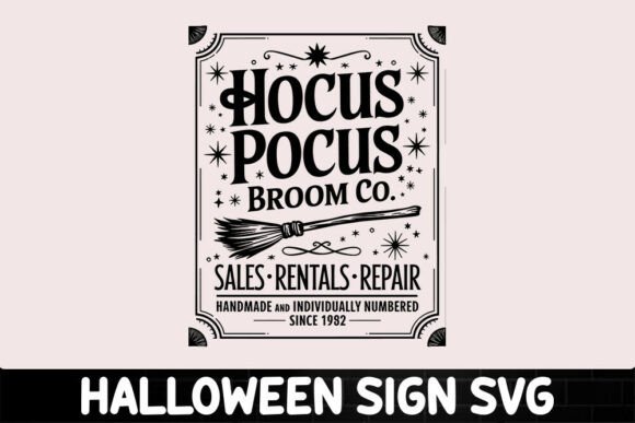 Vintage Halloween Sign SVG Design